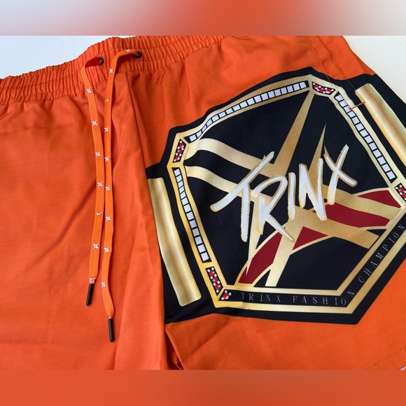 TrinX Fashion Champion Shorts (Orange) Size: XXL - NWT - Picture 3 of 10